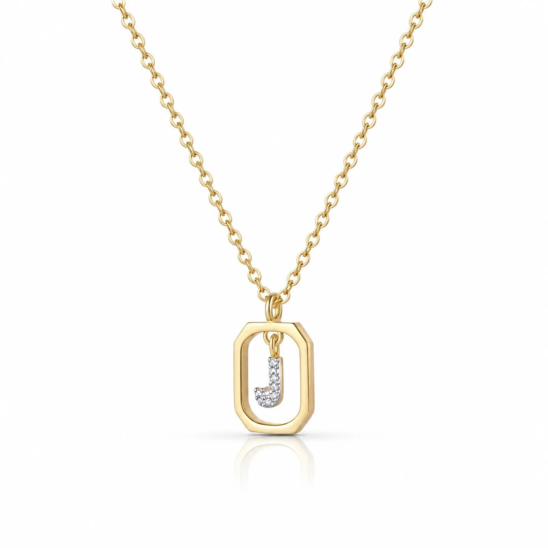 Personalized Initial Pendant Necklace, initial letter option 5