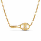 Zard Jewelry Tennis Racket Charm Necklace